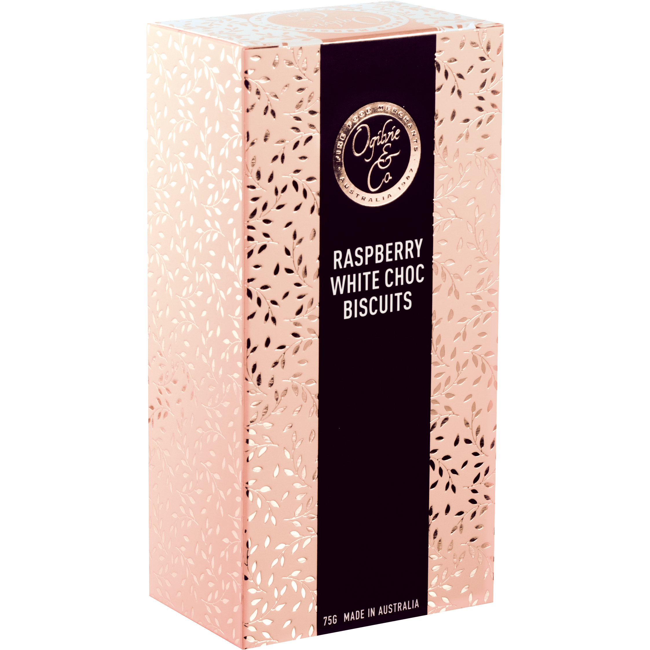 Raspberry & White Choc Chip Cookies 75g