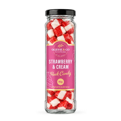 Ogilvie &amp; Co Strawberry &amp; Cream Rock 95g
