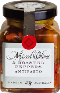 Mixed Olives &amp; Roasted Peppers 115g