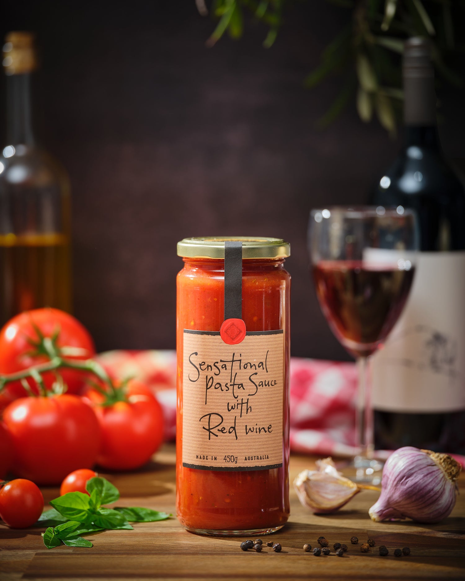 Sensational Pasta Sauce with Red Wine 450g