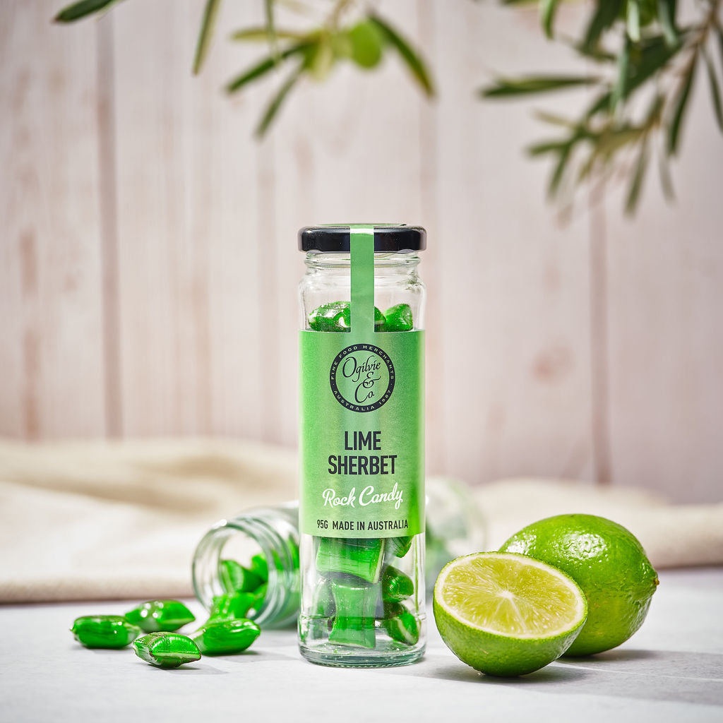 Lime Sherbet Rock 95g